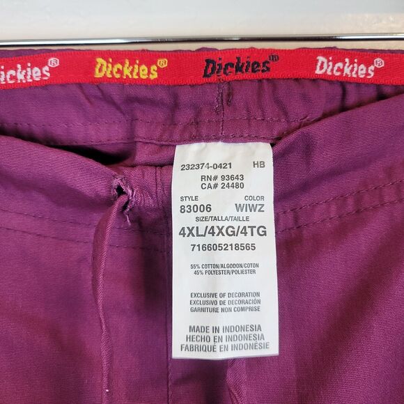 Dickies Sz 4XL Men Womens Every Day Scrubs Signature Pant Style 83006 Color WIWZ - Picture 3 of 6